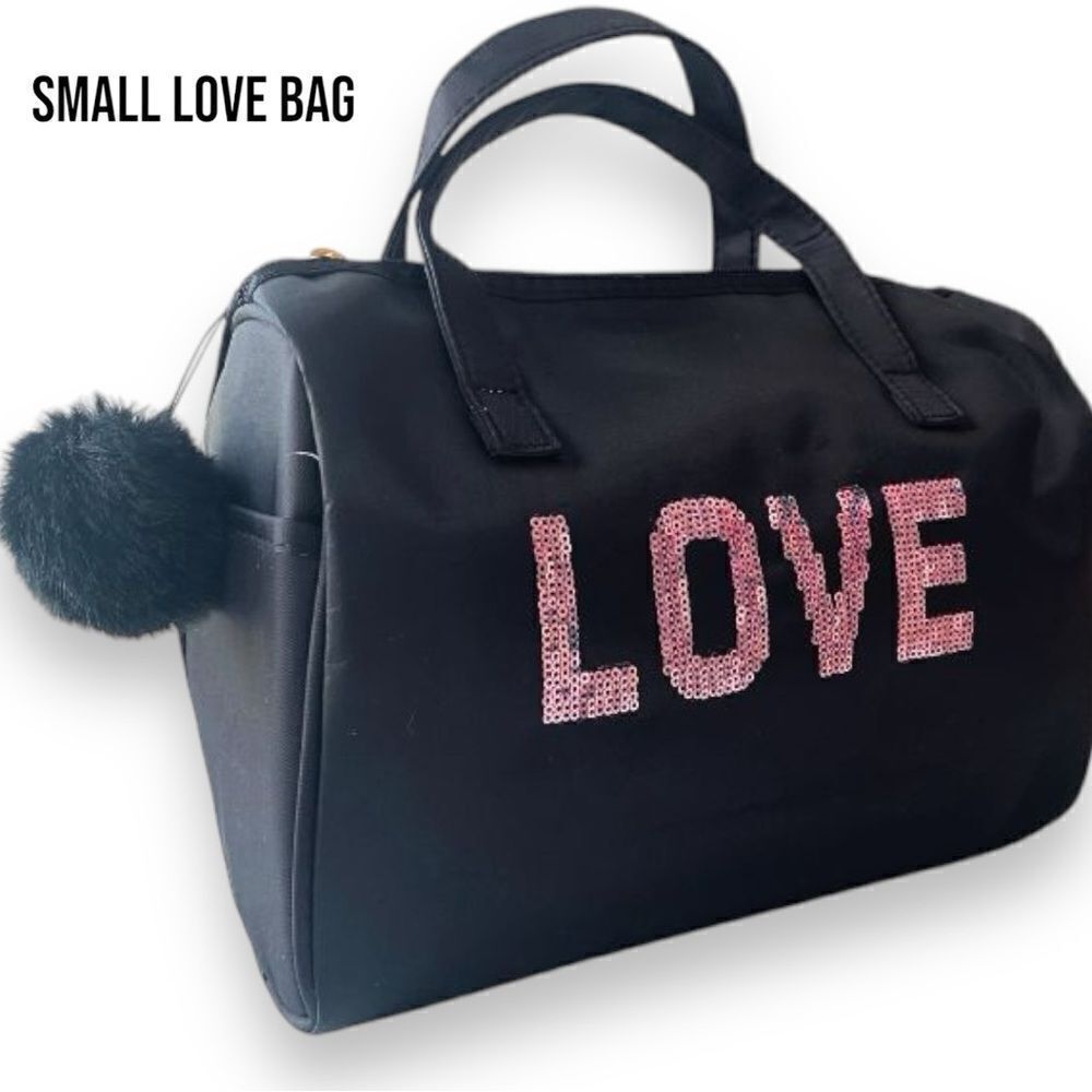LOVE BAG Love Sequins Embroidery Crossbody Small Bag